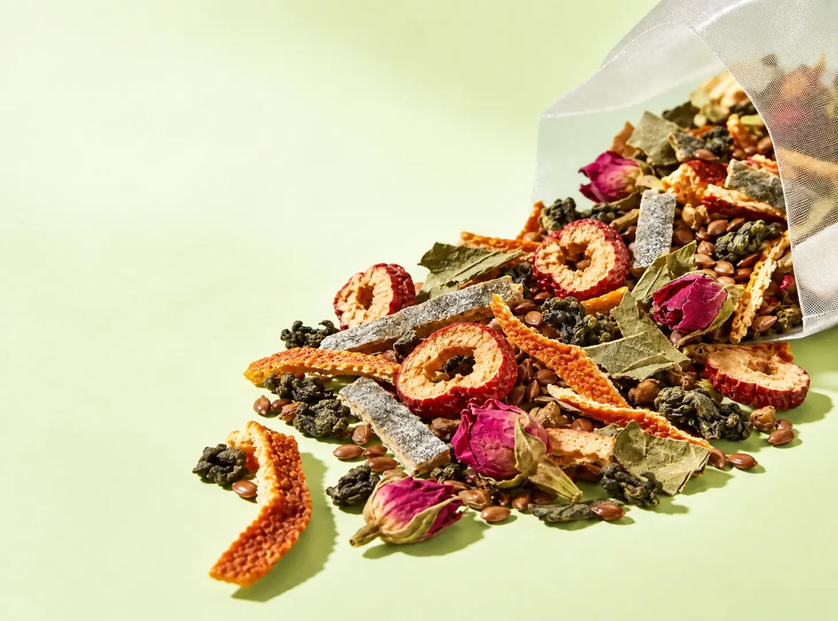Whole Ingredients in a Transparent Bag