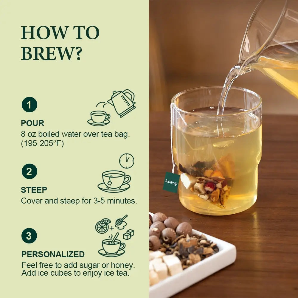 How to brew Gut & Immunity herbal gut health tea