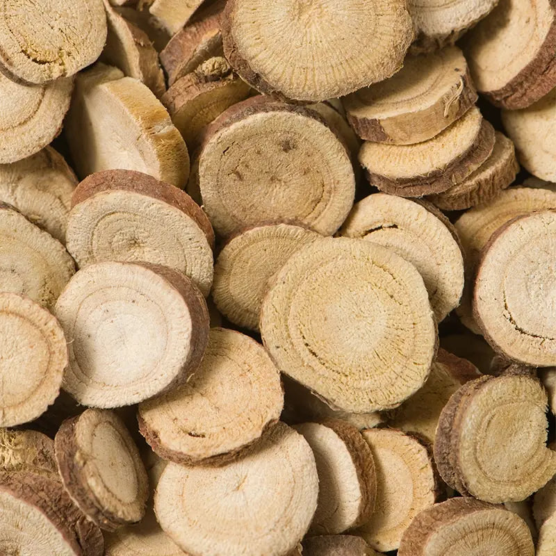 Dried licorice root slices (Gan Cao) – LunarSip Chinese herbal tea ingredient