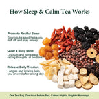 How Sleep & Calm Tea works: sour jujube seed, lily bulb and poria for restful sleep and a quiet mind