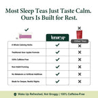 Sleep & Calm sleep tea vs other sleep teas: non-habit-forming, no melatonin, caffeine-free